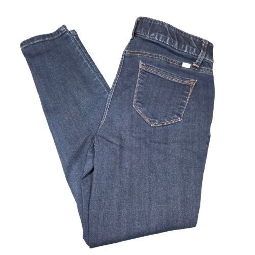 1822 Womens 6 Dark Wash Skinny Jeans Mid Rise Slim Fit Soft Stretch Denim Jeans